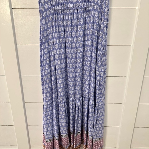 BEACHLUNCHLOUNGE Woman Ireana Tiered pastel printed sleeveless maxi dress XL - Picture 16 of 16